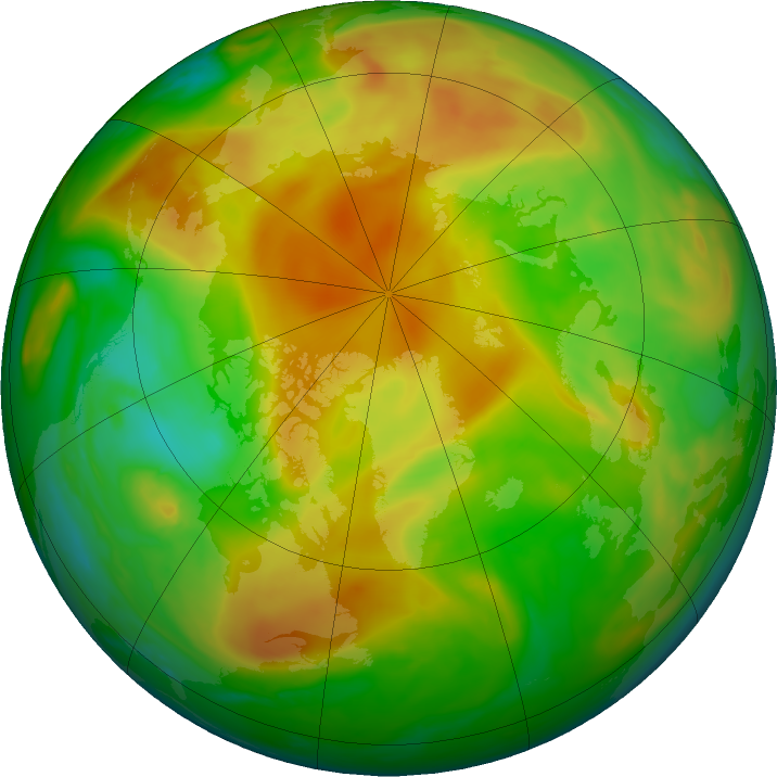 Arctic ozone map for 17 May 2023